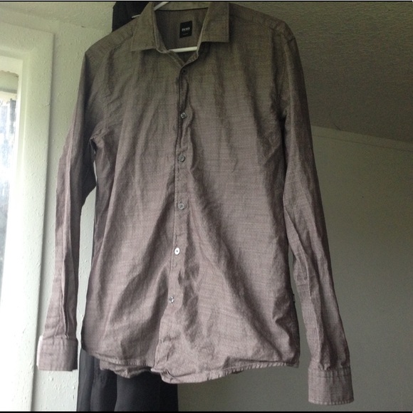 Hugo Boss Other - Hugo Boss Button Down Tee T Shirt Long Sleeve Top